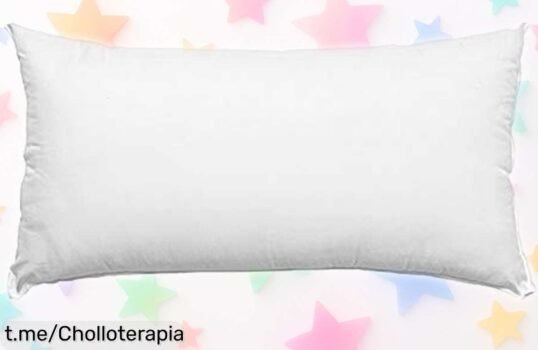 Almohada de fibra Arinova 90 cm, súper resistente y sin alergias a un precio rebajado que vuela; ¡aprovéchalo ya y duerme como nunca!