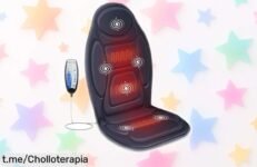 Almohada masajeadora Snailax con calor y vibración, ¡aprovecha esta oferta limitada que te aliviará la espalda y te llenará de relajación en un abrir y cerrar de ojos!