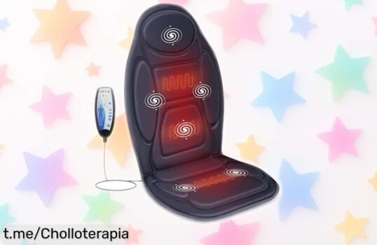 Almohada masajeadora Snailax con calor y vibración, ¡aprovecha esta oferta limitada que te aliviará la espalda y te llenará de relajación en un abrir y cerrar de ojos!