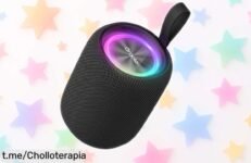 Altavoz bluetooth pequeño con luces RGB y sonido estéreo 360°, precio loco para tus fiestas ¡No te quedes sin él! Aprovecha que esta oferta vuela, hazte con el tuyo ya