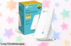 Amplificador de señal WiFi TPLink con doble banda, adiós a las caídas de conexión a 750 Mbps. Precio rebajado por tiempo limitado, ¡conéctate al chollo antes que sea tarde!