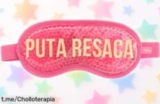 Antifaz gel frío Pta Resaca para ojos hinchados con correa ajustable, ¡rebaja imperdible que revitaliza tu mirada y te ayuda a dormir mejor! No pierdas esta refrescante oportunidad.