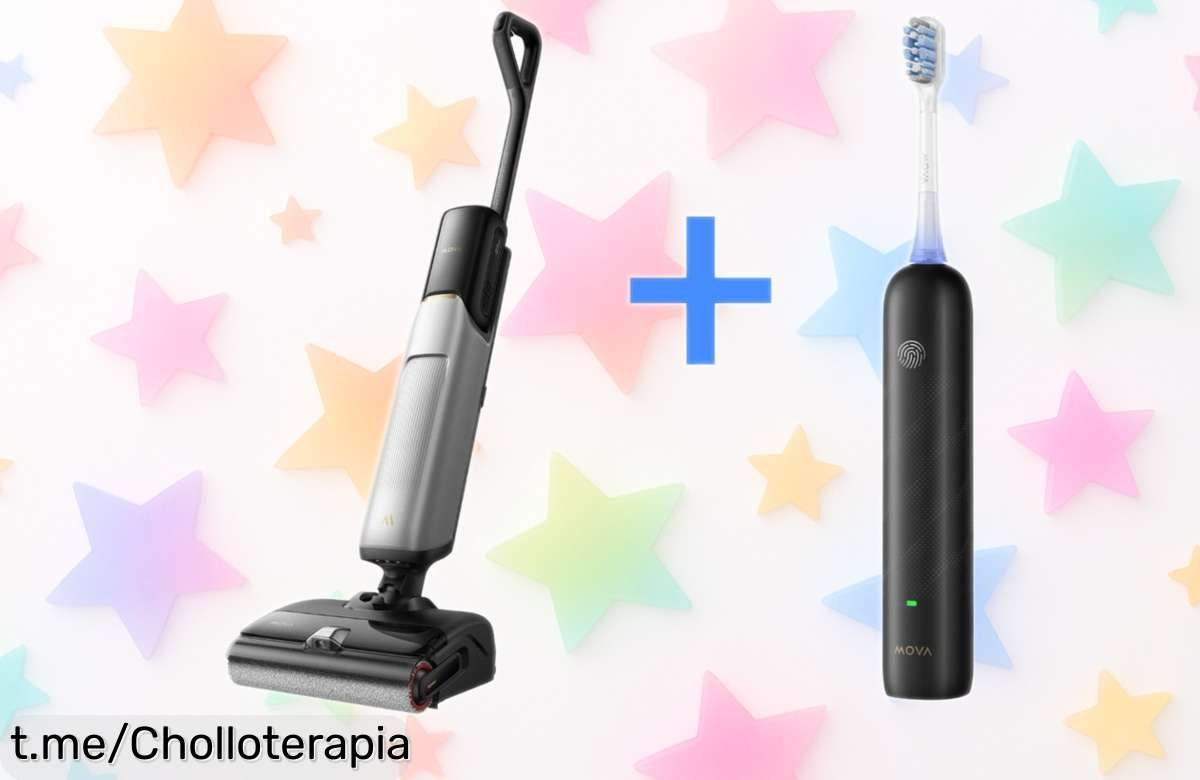 ¡Aprovecha esta locura! Lleva el aspirador en seco y húmedo MOVA X4 Pro y llévate GRATIS el cepillo de dientes eléctrico MOVA Fresh, no te lo puedes perder.