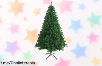 Árbol de Navidad artificial barato en 60 a 210 cm, precio rebajado que no puedes dejar pasar. Llena tus fiestas de magia y consigue ya este super chollo antes de que se agoten.