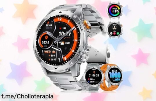 Asombroso reloj inteligente con linterna LED y llamadas Bluetooth, más de 100 modos deportivos; aprovecha este precio rebajado y no dejes escapar este chollo que te hará brillar.