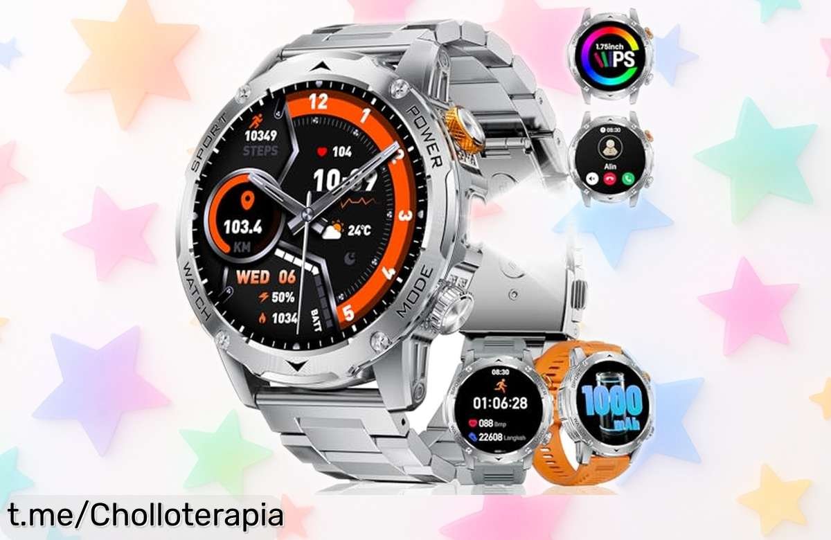 Asombroso reloj inteligente con linterna LED y llamadas Bluetooth, más de 100 modos deportivos; aprovecha este precio rebajado y no dejes escapar este chollo que te hará brillar.