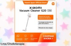 Aspiradora Xiaomi Vacuum Cleaner G20 Lite con succión brutal y detección de polvo, ¡ofertón limitado para que tu hogar brille ya!