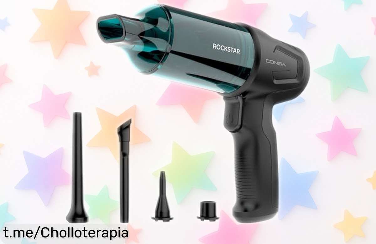 Aspiradora de mano Cecotec Conga Rockstar Micro con motor potente, ¡ofertón imperdible! Mantén tu hogar limpio y disfruta el brillo en minutos. No te quedes sin la tuya ya mismo.