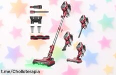 Aspiradora potente Vexilar C8 con succión brutal y cable de 7 metros, aprovecha esta rebaja única y di adiós al polvo antes de que se agote ¡limpiar nunca fue tan fácil!