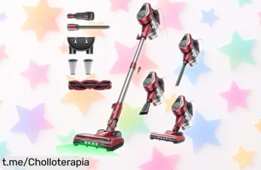 Aspiradora potente Vexilar C8 con succión brutal y cable de 7 metros, aprovecha esta rebaja única y di adiós al polvo antes de que se agote ¡limpiar nunca fue tan fácil!