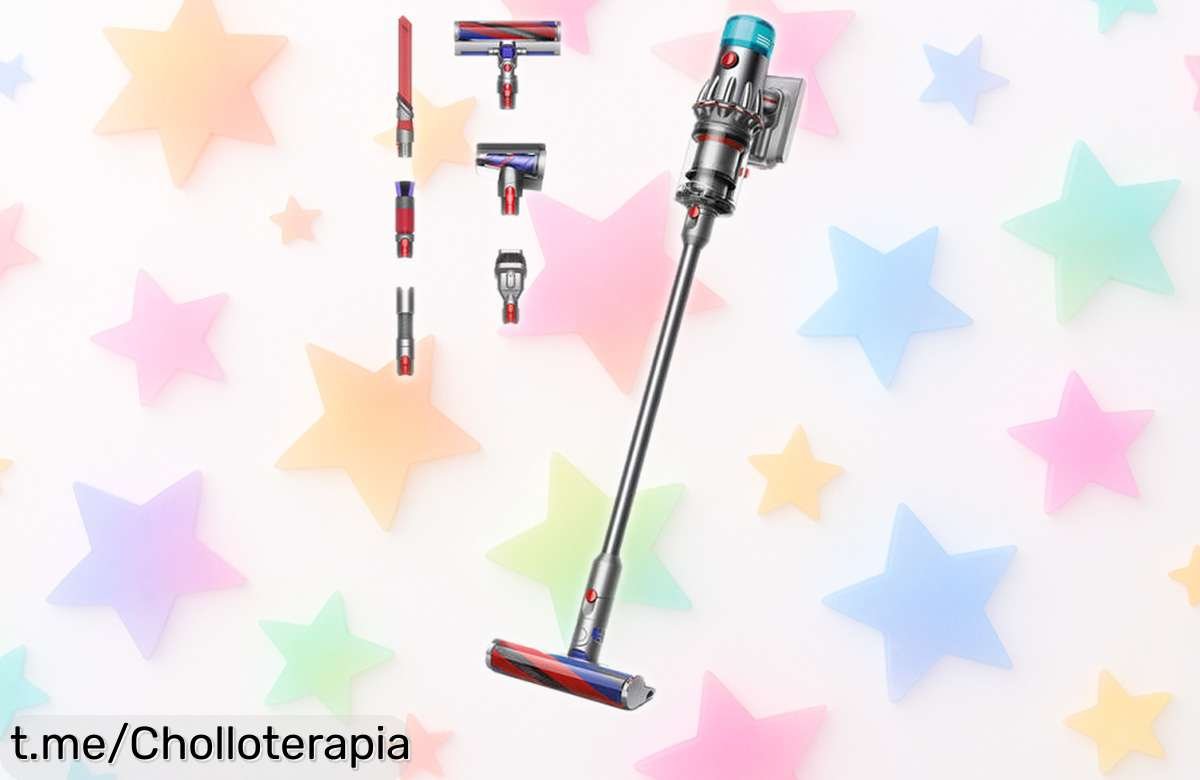 Aspiradora sin cable Dyson V12 Origin a precio rebajado, limpia rápido y sin esfuerzo. ¡Corre que vuelan, llévate este super chollo y disfruta de un hogar impecable!