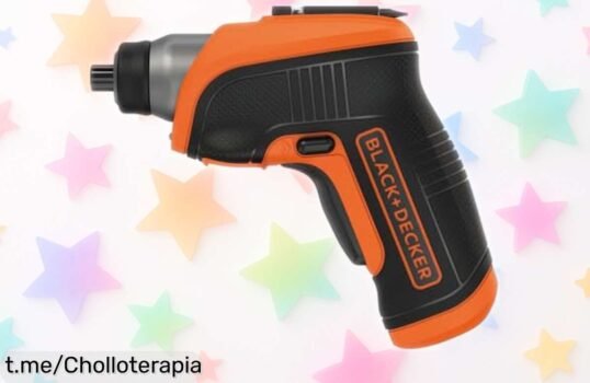 Atornillador a batería BLACK+DECKER potente y compacto, ahora a un precio muy bajo. ¡Aprovecha este super chollo para hacer trabajos rápidos y fáciles antes de que se agoten!