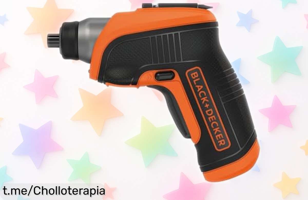 Atornillador a batería BLACK+DECKER potente y compacto, ahora a un precio muy bajo. ¡Aprovecha este super chollo para hacer trabajos rápidos y fáciles antes de que se agoten!