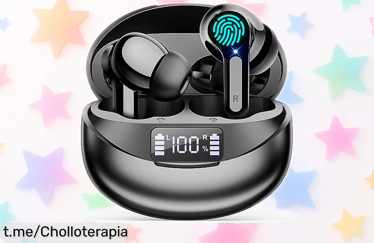 Auriculares inalámbricos Bluetooth 5.3 con 35 horas de música y sonido HD, ¡precios brutales solo hoy! No te quedes sin el super chollo que hará vibrar tu día a día.