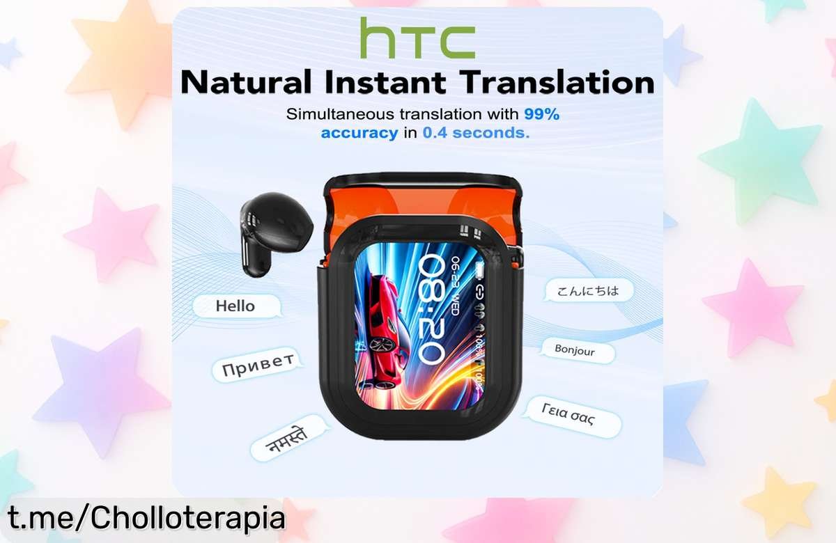 Auriculares inalámbricos Bluetooth HTC NE20 con traducción instantánea y batería duradera, ¡aprovecha este super chollo que te conecta al mundo antes de que se acabe!