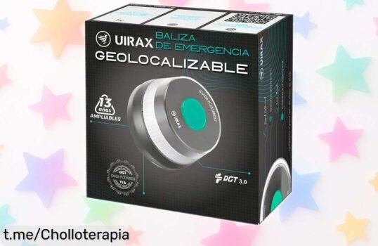 Baliza V16 2.0 LoT Uirax geolocalizable, ¡super chollo con precio rebajado para que te sientas seguro y tranquilo al instante!