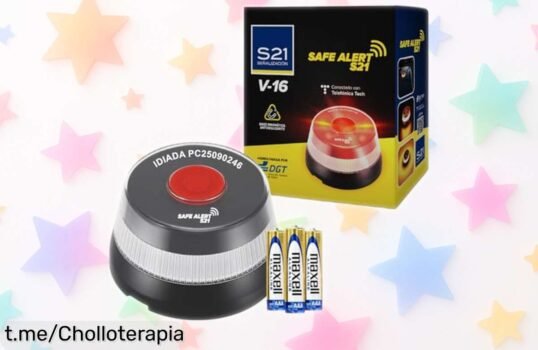 Baliza V16 homologada DGT con SIM Movistar activada, la seguridad que necesitas a un precio loco ¡No dejes pasar este super chollo y conduce tranquilo!