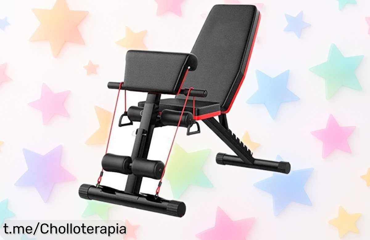 Banco abdominal multifunción AllinLife, super chollo que vuela rápido: mejora tu entrenamiento a un precio rebajado y siente la satisfacción desde hoy. ¡No te lo pierdas!