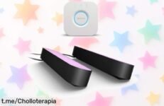 Barras de luz Philips Hue Play con colores infinitos, ahora a un precio rebajado que no te puedes perder. ¡Ilumina tu hogar y crea magia en segundos!