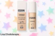 Base de maquillaje Coverage ISDIN SPF 50+ con descuentazo imperdible que cuida tu piel y realza tu belleza; ¡aprovéchalo antes de que se acaben y brilla cada día!