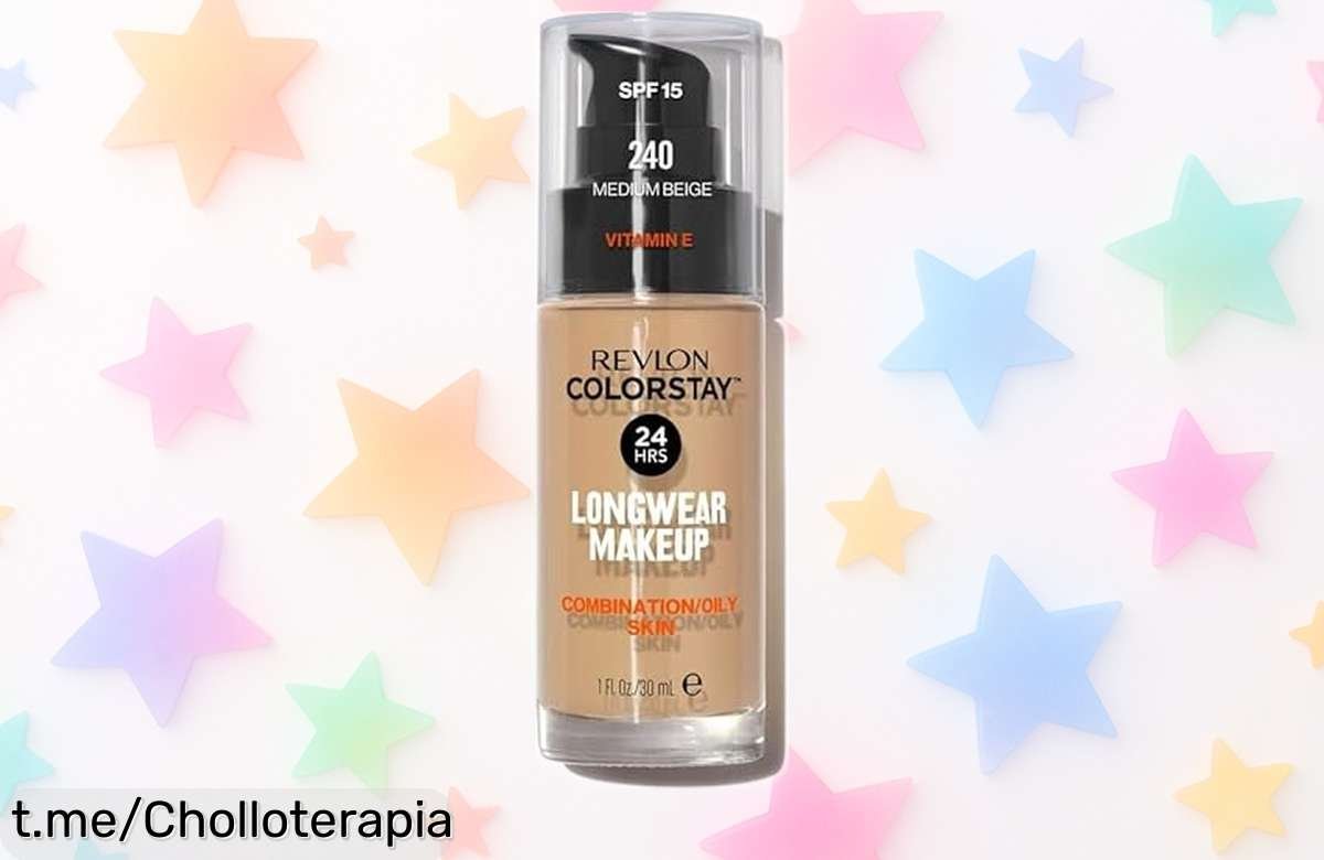 Base de maquillaje Revlon ColorStay SPF15: ¡ofertón que controla el brillo y dura 24h! No te quedes sin él, tu piel lo merece y brillarás todo el día.