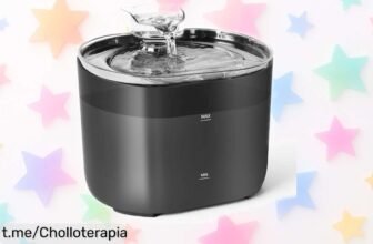 Bebedero silencioso para gatos Romon 2,2L con filtro de 4 etapas a precio rebajado; ¡da agua fresca y sana a tu mascota sin complicaciones! No te lo pierdas.