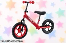 Bicicleta sin pedales Chicco perfecta para niños: ¡super chollo en precio rebajado! Ideal para aprender equilibrio, no dejes pasar esta oportunidad y ve a jugar.