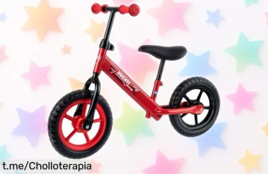 Bicicleta sin pedales Chicco perfecta para niños: ¡super chollo en precio rebajado! Ideal para aprender equilibrio, no dejes pasar esta oportunidad y ve a jugar.