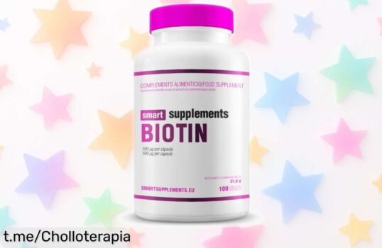 Biotina 500ug de Smart Supplements: el super chollo que cuida tu piel, cabello y uñas a un precio loco. ¡No te lo pienses, corre antes de que se agoten!