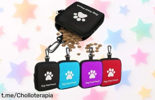 Bolsa de entrenamiento para perros con cremallera, ideal para paseos y actividades al aire libre; ¡precio rebajado que no puedes dejar escapar, tu mascota te lo agradecerá!