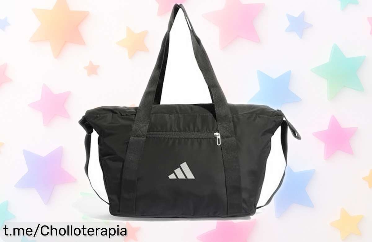 Bolsa deportiva adidas para mujer con bolsillo seguro y espacio XXL, rebajada a precio loco: ¡aprovéchate de este super chollo y vive el estilo en cada entrenamiento!