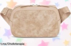 Bolso de mano pequeño beis con diseño elegante y correa ajustable a un precio rebajado increíble. ¡No te quedes sin el tuyo, corre que vuelan y brilla en cada fiesta!