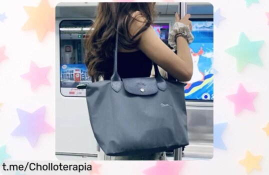 Bolso de mano plegable para mujer, diseño clásico y bordado único: ¡súper chollo con descuento brutal! Aprovecha el cupón y lleva tu estilo hoy antes de que vuelen.