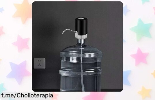 Bomba de agua eléctrica portátil, fácil y práctica: aprovecha este descuentazo antes de que se agoten. ¡El mejor aliado para casa y camping te espera!