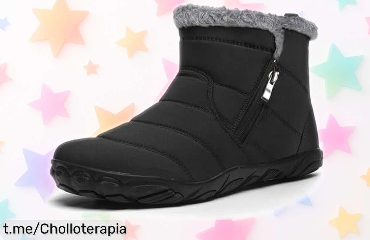 Botas de invierno Bravover barefoot antideslizantes con forro térmico: ¡no te pierdas este ofertón y siente la aventura en cada paso antes que se agoten!