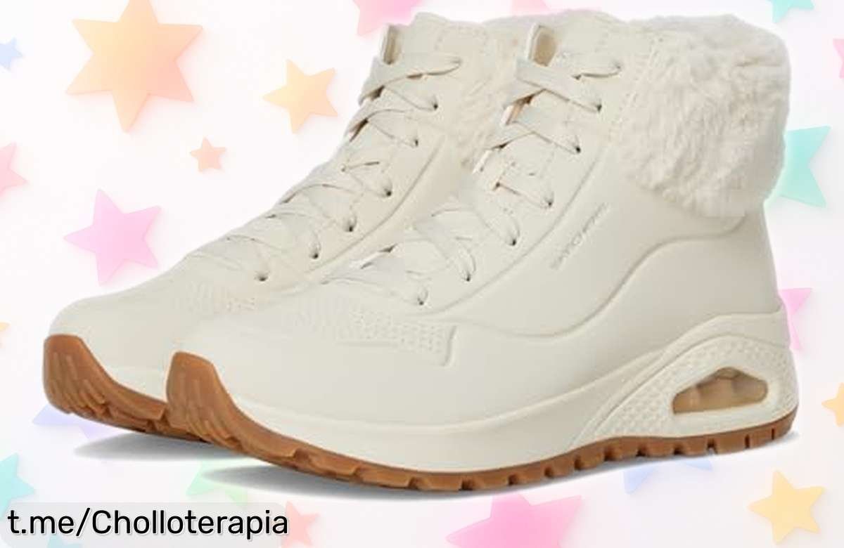 Botas rugged Skechers con agarre imbatible y forro de piel sintética, ¡rebajadas a un precio loco! No dejes pasar esta oportunidad, corre antes de que vuelen.