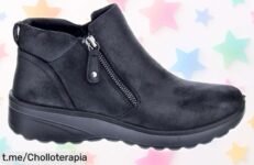 Botines Skechers Lovely Vibe negros en oferta loca: diseño moderno que deslumbra y precio bajísimo, ¡aprovecha antes de que se agoten!