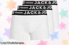 Bóxer súper ajustados Jack & Jones 3pack blanco a precio rebajado, oferta limitada que vuela rápido. ¡Llévatelos y siente la libertad en cada movimiento!