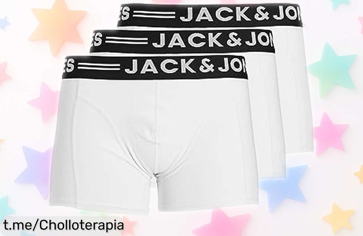 Bóxer súper ajustados Jack & Jones 3pack blanco a precio rebajado, oferta limitada que vuela rápido. ¡Llévatelos y siente la libertad en cada movimiento!