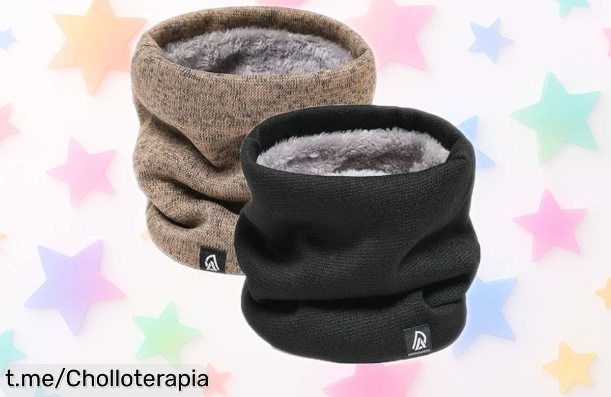 Bufanda tubular Rayson, 2 piezas que te abrazan con calor instantáneo y estilo. No dejes pasar este chollazo, ¡regala cariño en cada uso antes de que se agoten!