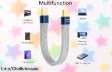 Cable corto USBC 240W con carga rápida y transferencia ultrarrápida, ¡rebajado de precio! Aprovecha este chollo limitado y siente la potencia en tus manos antes de que desaparezca.