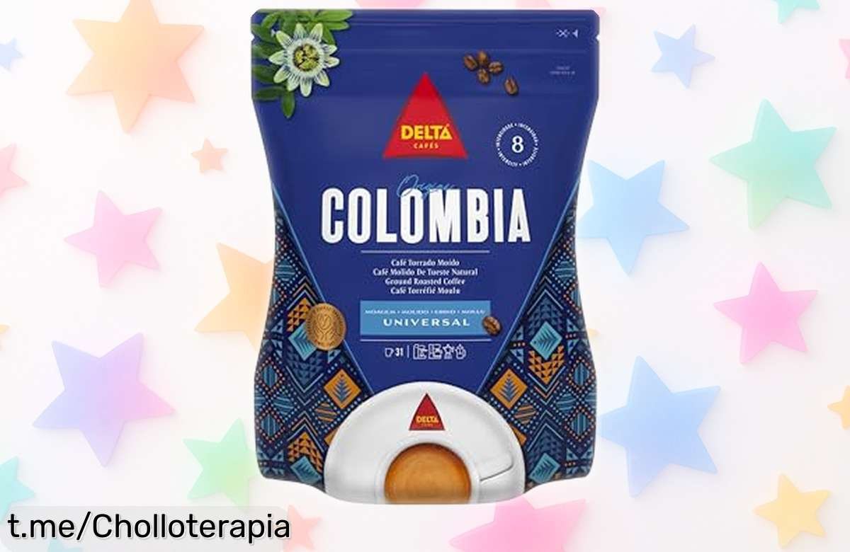 Café molido Delta Cafés Origen Colombia: super chollo con notas suaves y cítricas. Usa el cupón y regálate un sabor que alegrará tu día, ¡apresúrate antes de que se agote!