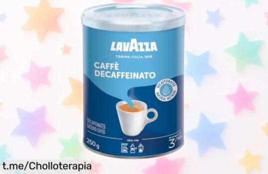 Café molido Lavazza descafeinado con sabor suave y notas de frutos secos, ¡gran oferta que no querrás perderte! Disfruta del espresso irresistible a un precio excepcional.