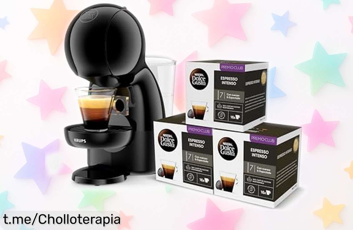 Cafetera de cápsulas Krups Nescafé Dolce Gusto Piccolo XS, chollo irrepetible: precio rebajado y café increíble en solo 40 segundos ¡No pierdas la oportunidad de sonreír con cada taza!