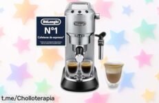 Cafetera espresso De'Longhi Dedica con espumador 360° y calentamiento en solo 35 segundos, ¡rebajada a precio loco! No dejes escapar esta emoción en cada taza.