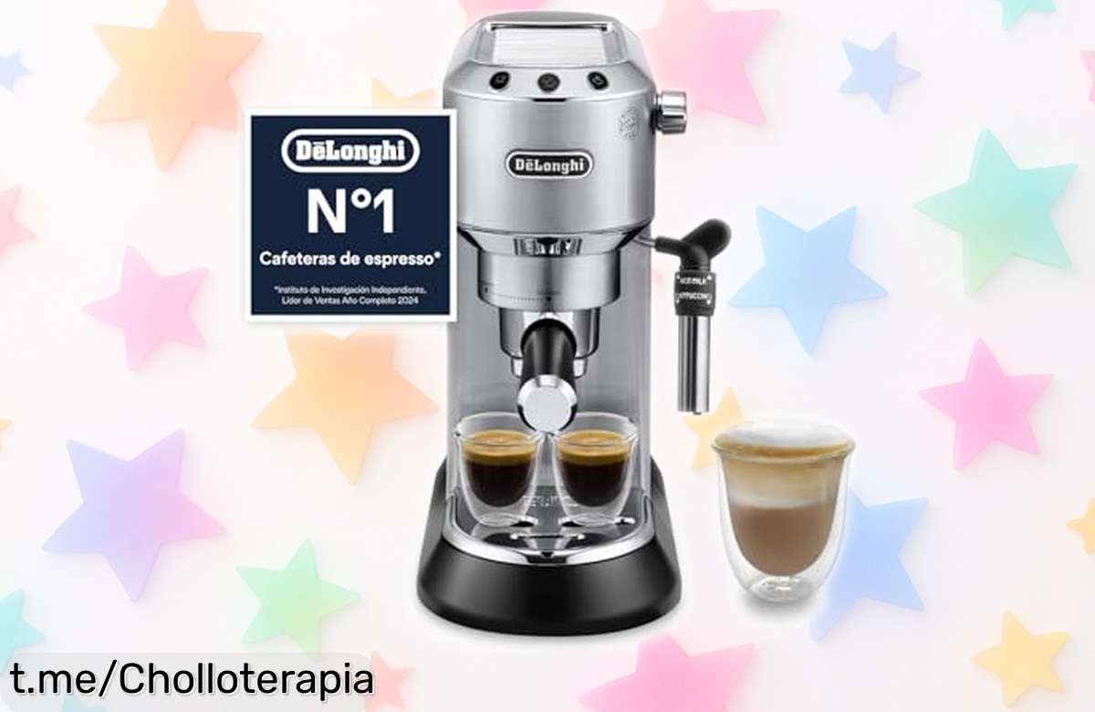 Cafetera espresso De’Longhi Dedica con espumador 360° y calentamiento en solo 35 segundos, ¡rebajada a precio loco! No dejes escapar esta emoción en cada taza.