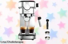 Cafetera espresso y cappuccino Cecotec Cafelizzia 790 Steel Pro en oferta para disfrutar cafés perfectos en casa, ¡no dejes pasar esta oportunidad que hará feliz a tu paladar!
