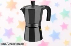 Cafetera italiana Monix Vitro Noir para 9 tazas con descuentazo irresistible: saborea un café delicioso y práctico, ¡aprovéchala antes de que desaparezca!