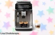 Cafetera súper automática Philips Serie 3300 con espuma perfecta a precio rebajado: ¡disfruta hoy mismo de cada sorbo delicioso y elige tu café favorito!