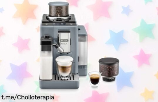Cafetera superautomática De’Longhi con doble depósito para café fresco 16 opciones ¡chollazo a precio rebajado que solo dura un suspiro, hazte con ella y sonríe cada mañana!